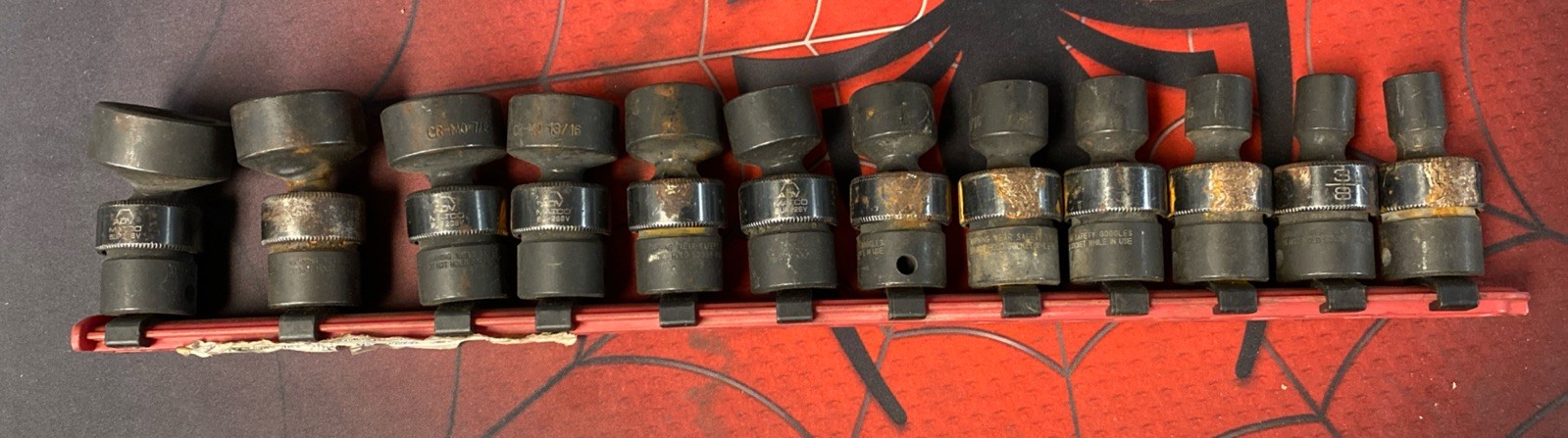 12pc Universal Impact Socket Set MATCO (SBUP126V) 3/8 Drive SAE 6pt ADV