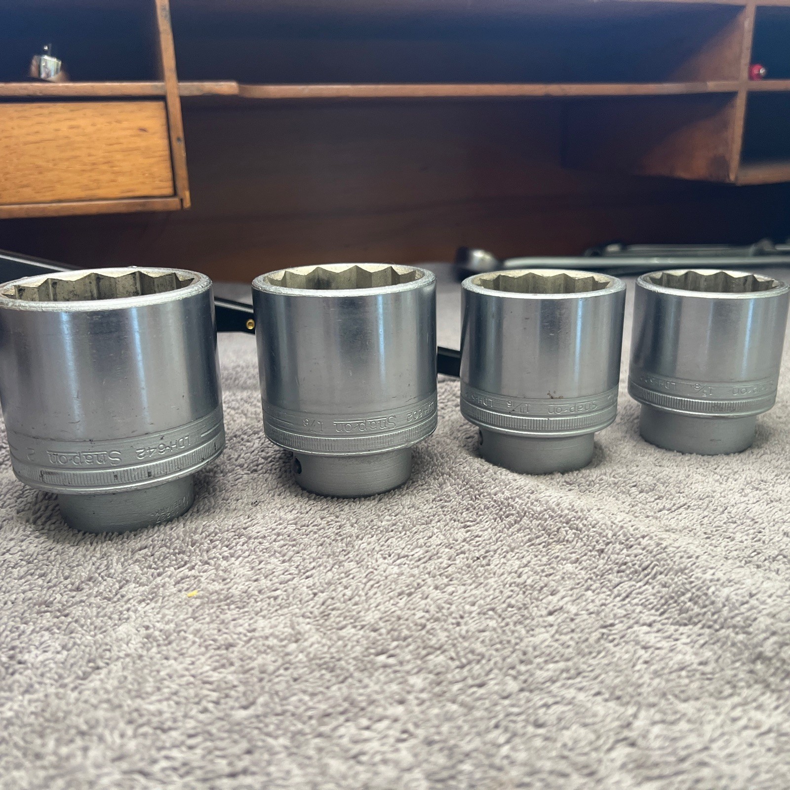 27pc Snap-on SAE Socket Set 3/4″ and 1/2”drive, LDH/SW series 9/16″ to 2″