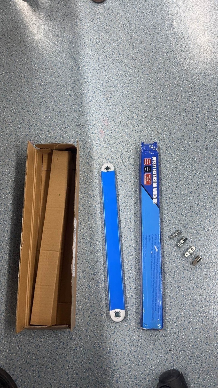 Ratchet Spanner Wrench Set Metric and Imperial System Offset Extension Tool