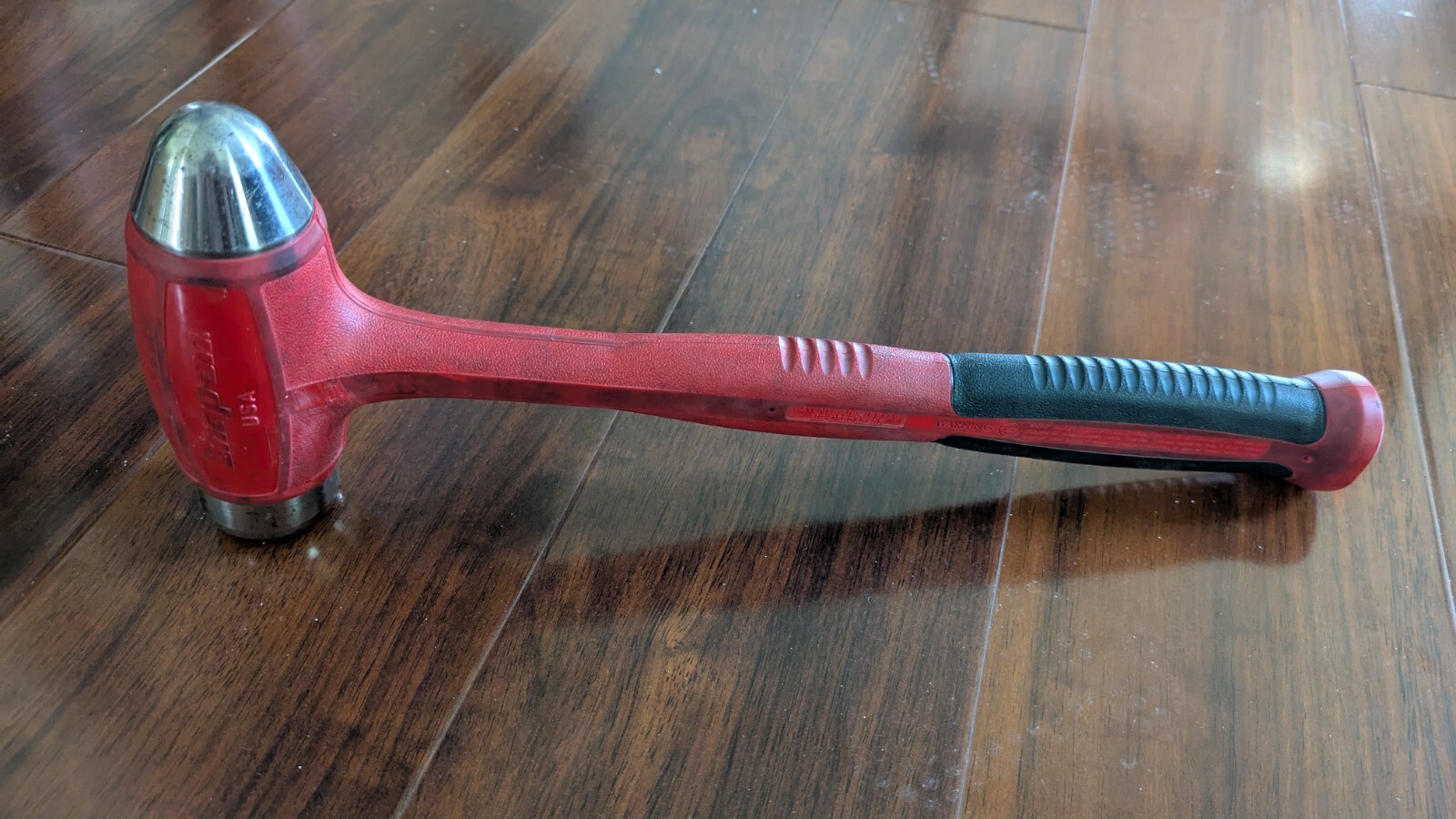 Snap On Ball Peen Dead Blow Hammer HBBD40 Red 40oz