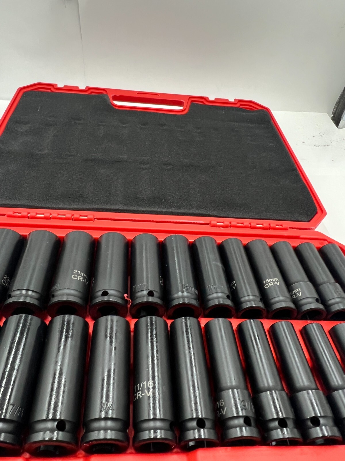 Drive Deep Impact 29 Piece Socket CR-V Extension Bar SAE Metric Black