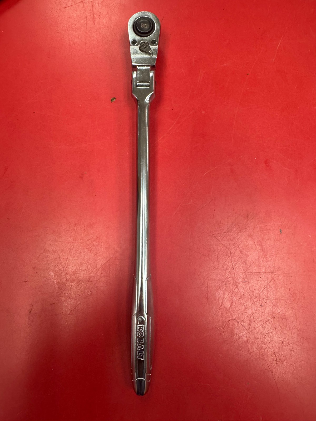 Kobalt 81747 3/8″ Drive Flex Head 90 Tooth 11″ Long Full Polish Ratchet