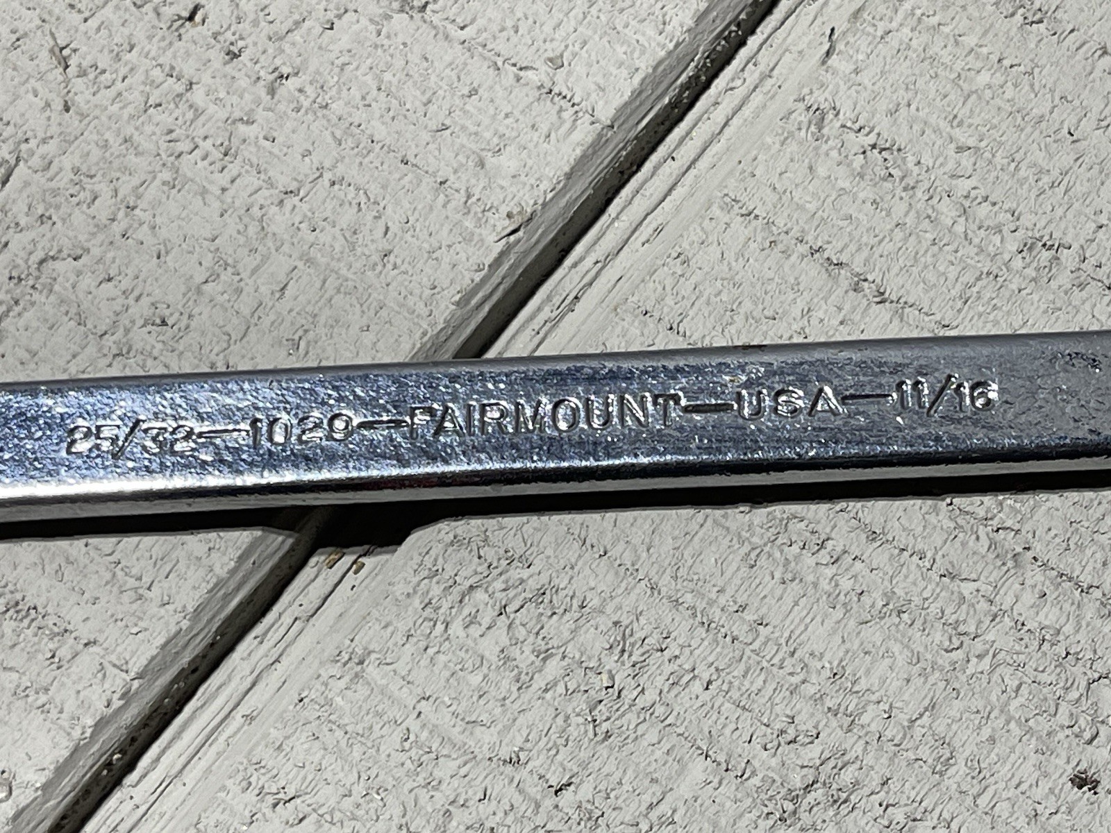 Fairmount Tools USA 1029 SAAE 25/32″ x 11/16″ Open End Wrench, Nice!