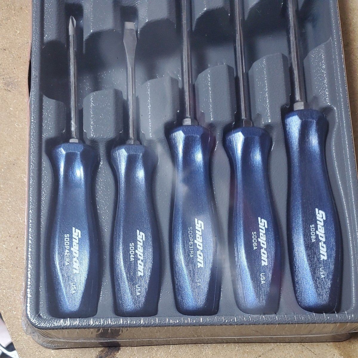 Snap-on 7-piece screwdriver set SDDX70AMB NEW Metallic blue
