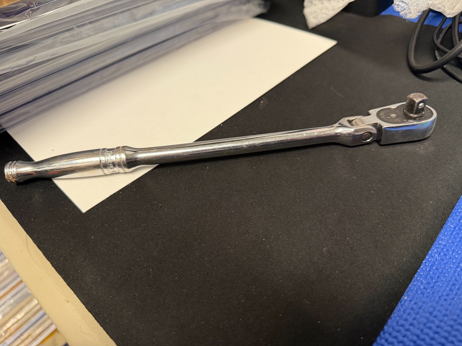 Snap On Tools F731 3/8″ Dr 11 in. Long Chrome Ratchet with Flex Head