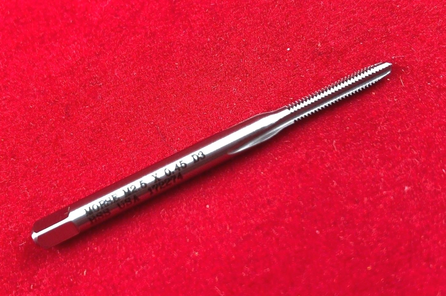 M2.5 X 0.45 2.5MM Plug Tap Morse MT3838001 HSS Hand Tap USA D4
