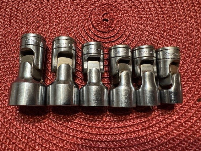 Vintage Snap On FS Swivel Flex Socket Set 3/8″ Drive, 6 Point, 7/16″-3/4″