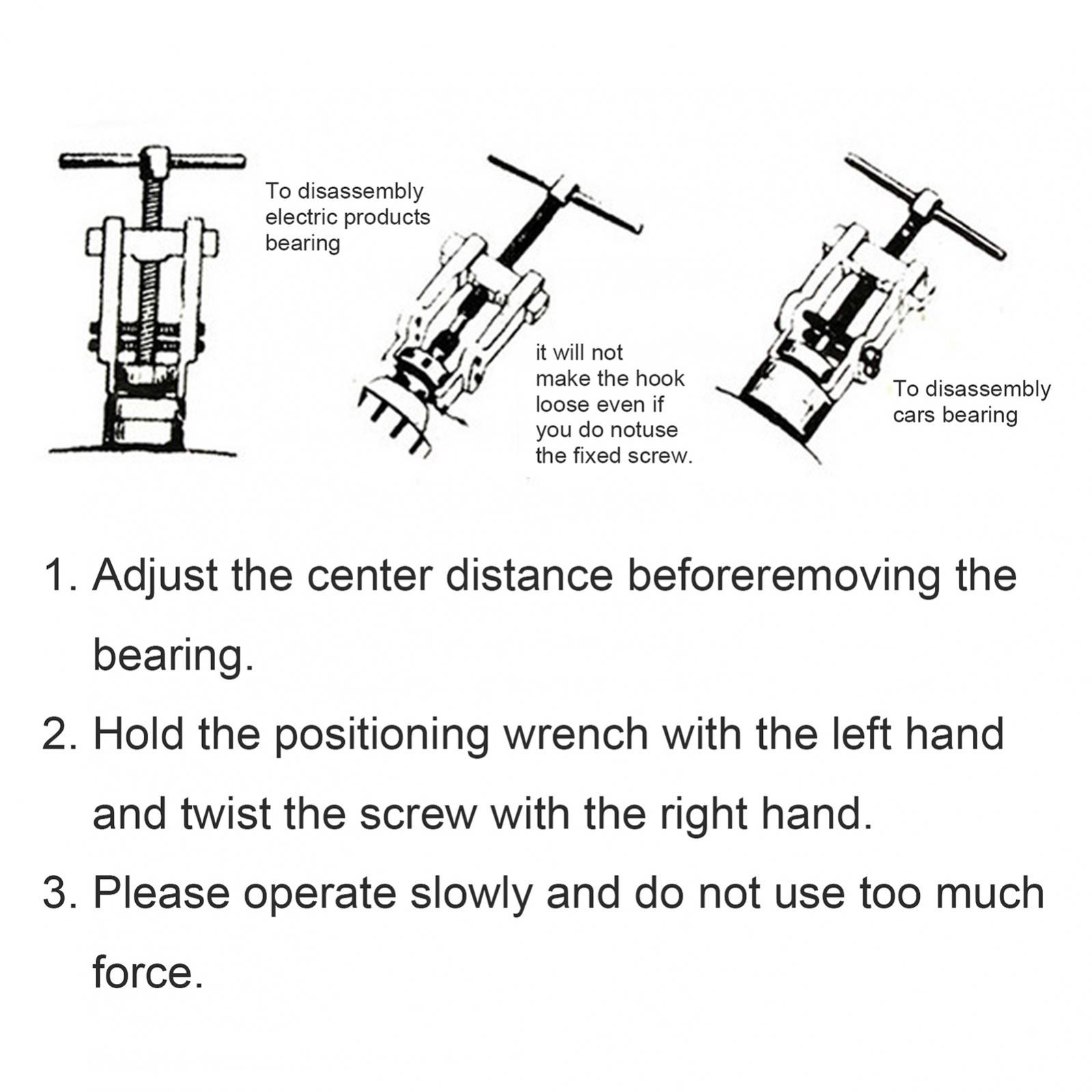 Small 2 inch 2 Jaw Bearing Gear Puller Remover, Bearings Gears Removal Tool