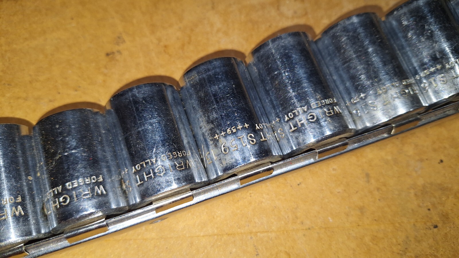 Wright Tools USA 15 Piece 1/2 Drive Ratchet Socket Set N71 N16 N12 7/16 To 1-1/8