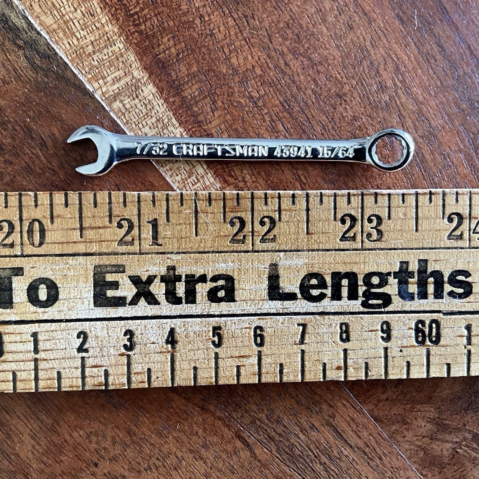 Craftsman 7/32″ x 15/64″ 12 Point Ignition Midget Combination Wrench 43941