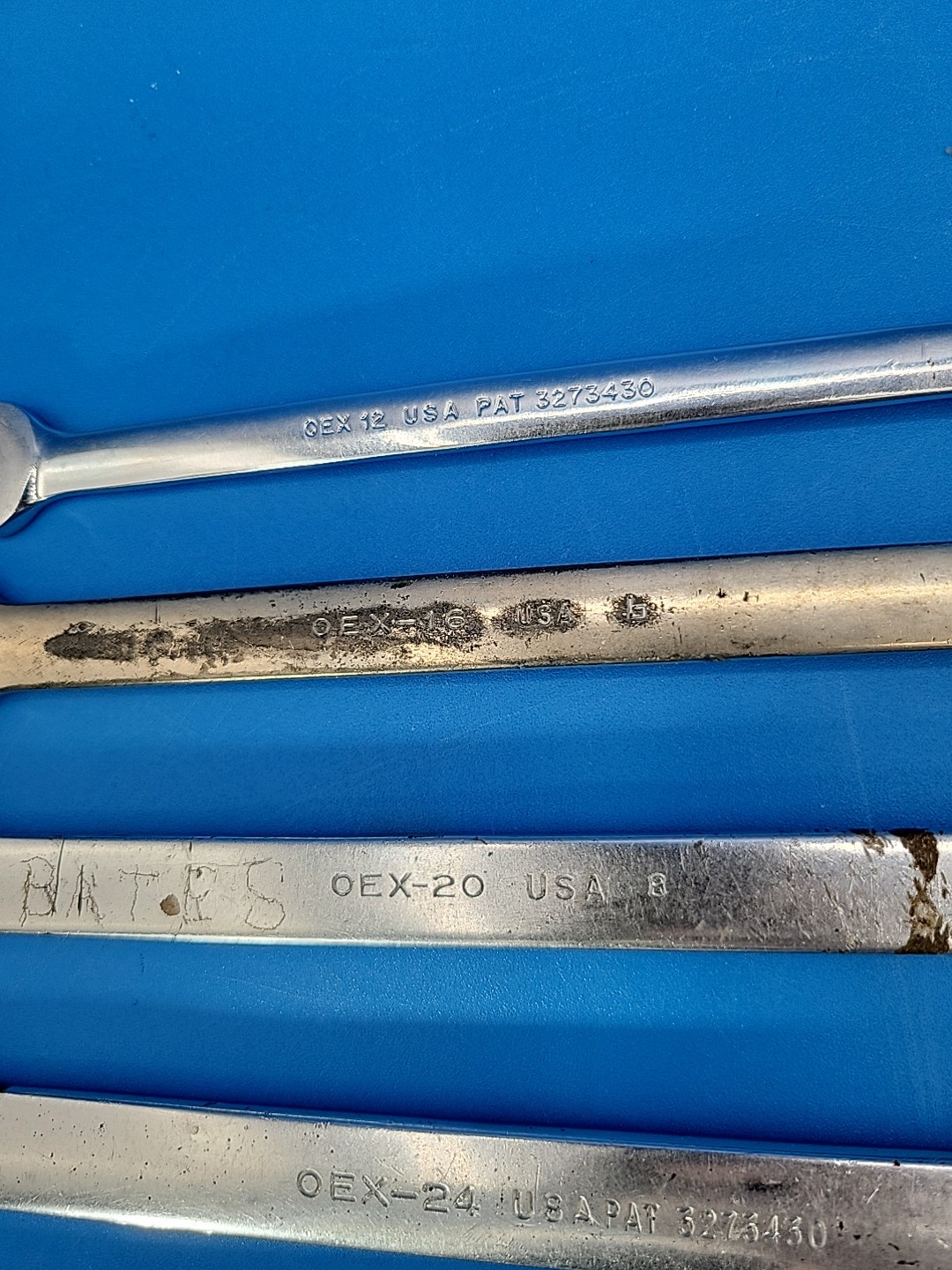 Snap-on Tools Combination Wrench Set 3/8″ to 15/16″ OEX Ser 12 Pt 5 Pcs S-12-1