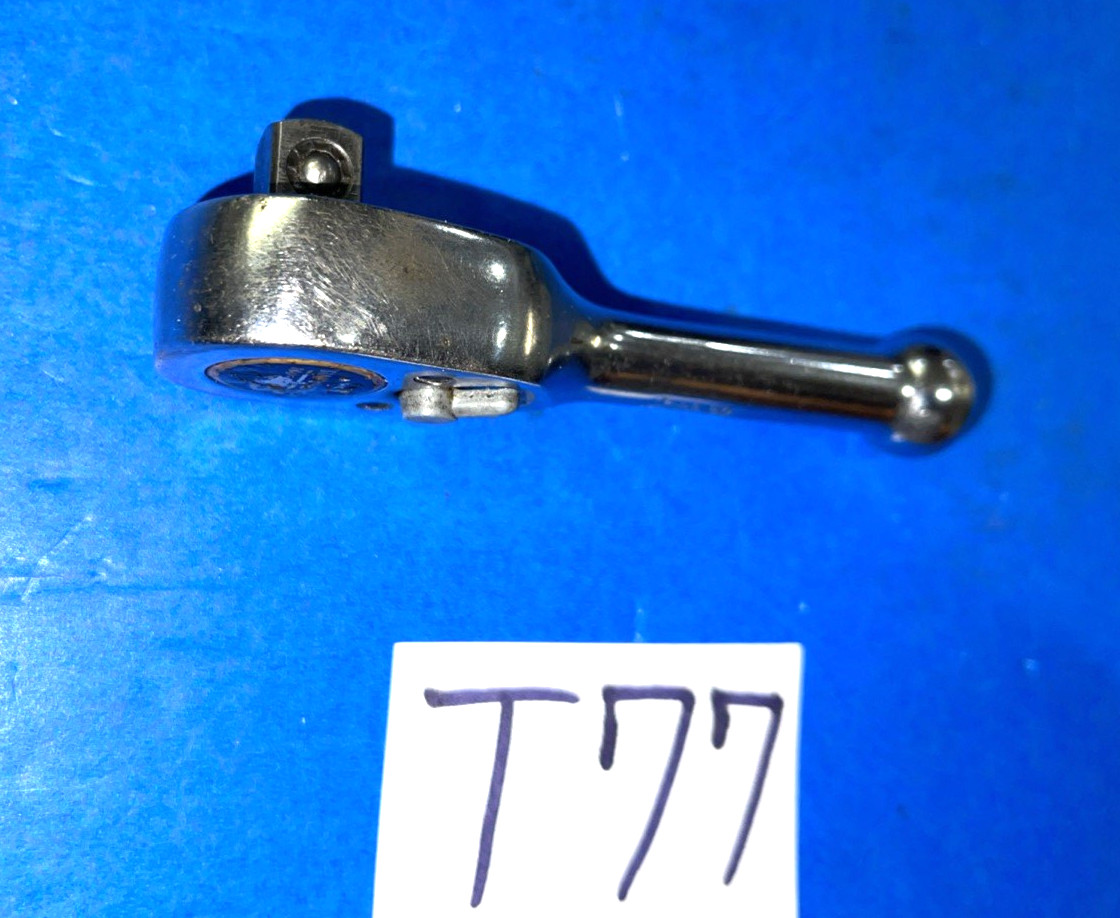 SNAP-ON TOOLS 3/8 DRIVE STUBBY HANDLE RATCHET F710BK INCLUDES SHIPPING IN THE US