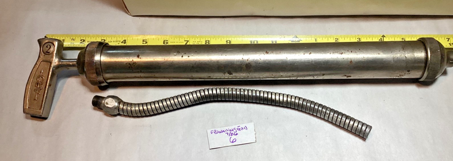 Vintage ARO #752 grease gun pump automotive mechanic