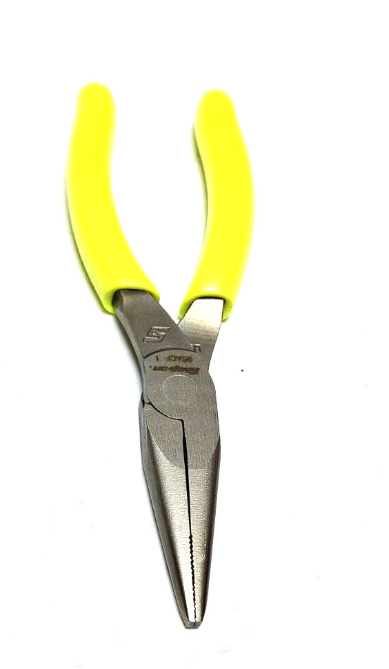 New Snap-on™ 95ACFHV 5″ long Needle Nose Pliers with Hi-Viz Yellow Vinyl Grip
