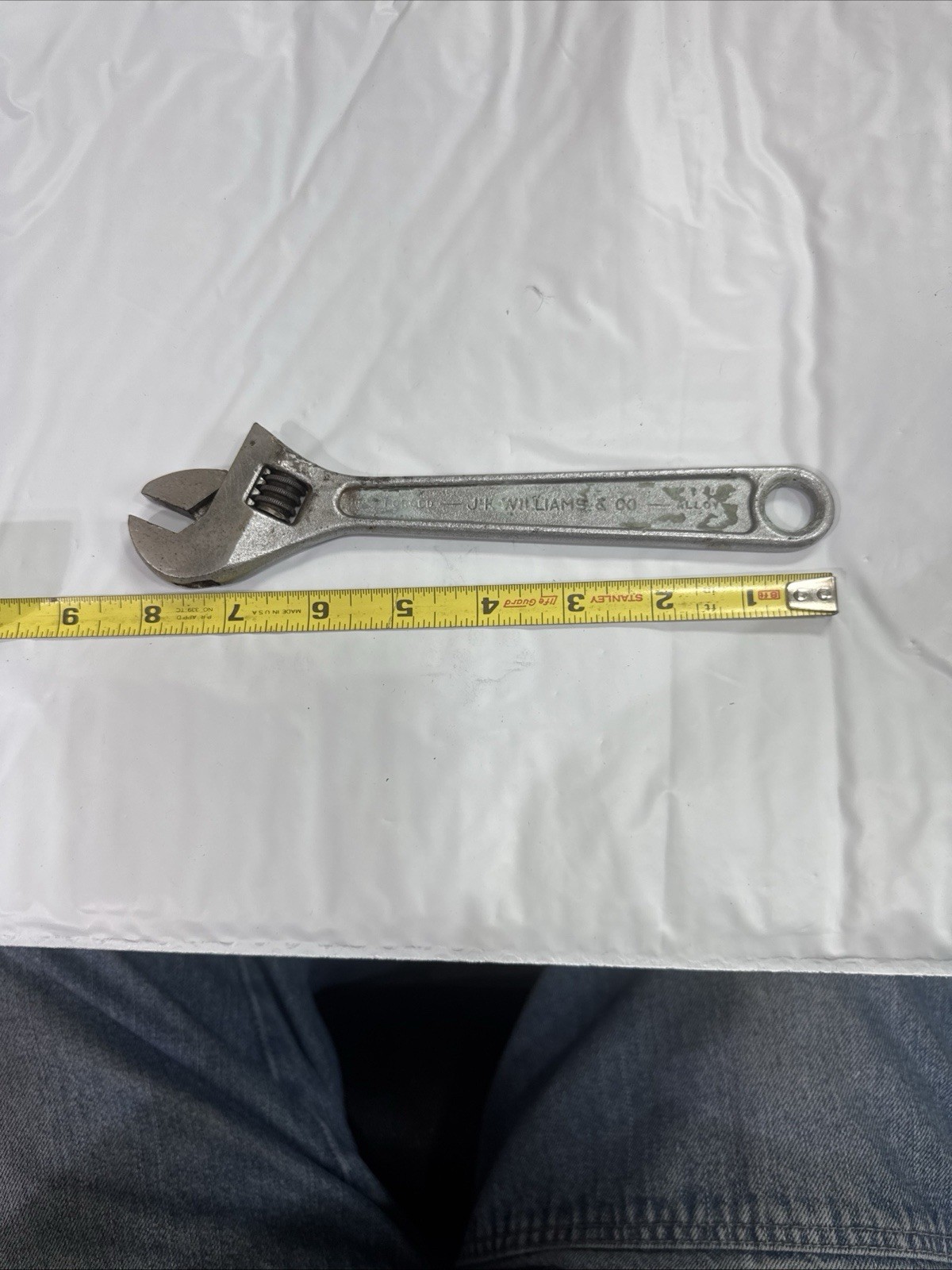 Williams Adjustable 8 inch Wrench Crescent Superjustable Forged U.S.A. L@@k