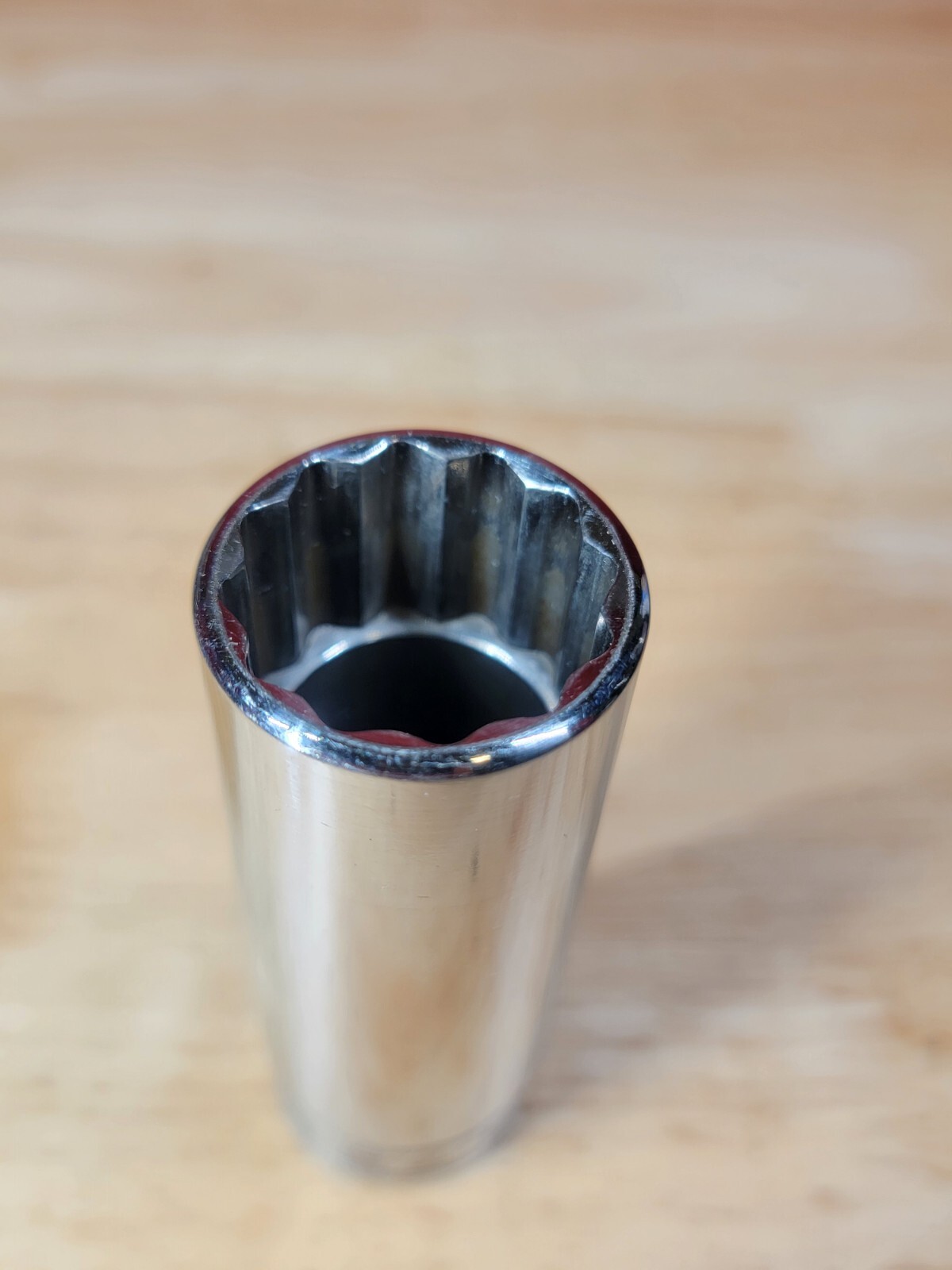 Snap-on Tools S281 7/8″ SAE 1/2″ Drive 12-Point Deep Chrome Socket