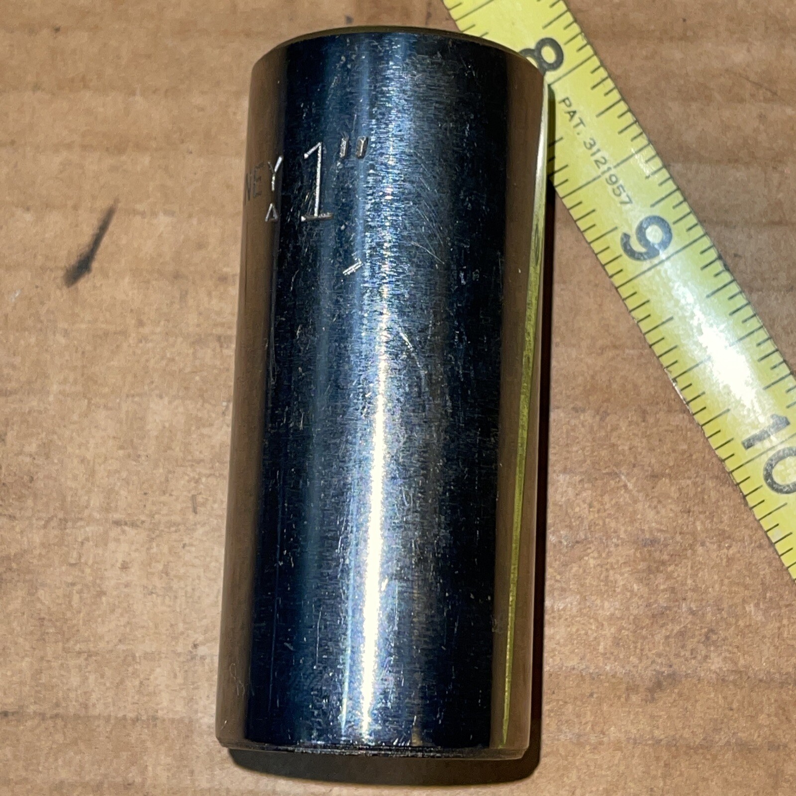BONNEY USA AL32 1 In SAE 1/2 Drive 12 Point Deep Socket Vintage 1/2”