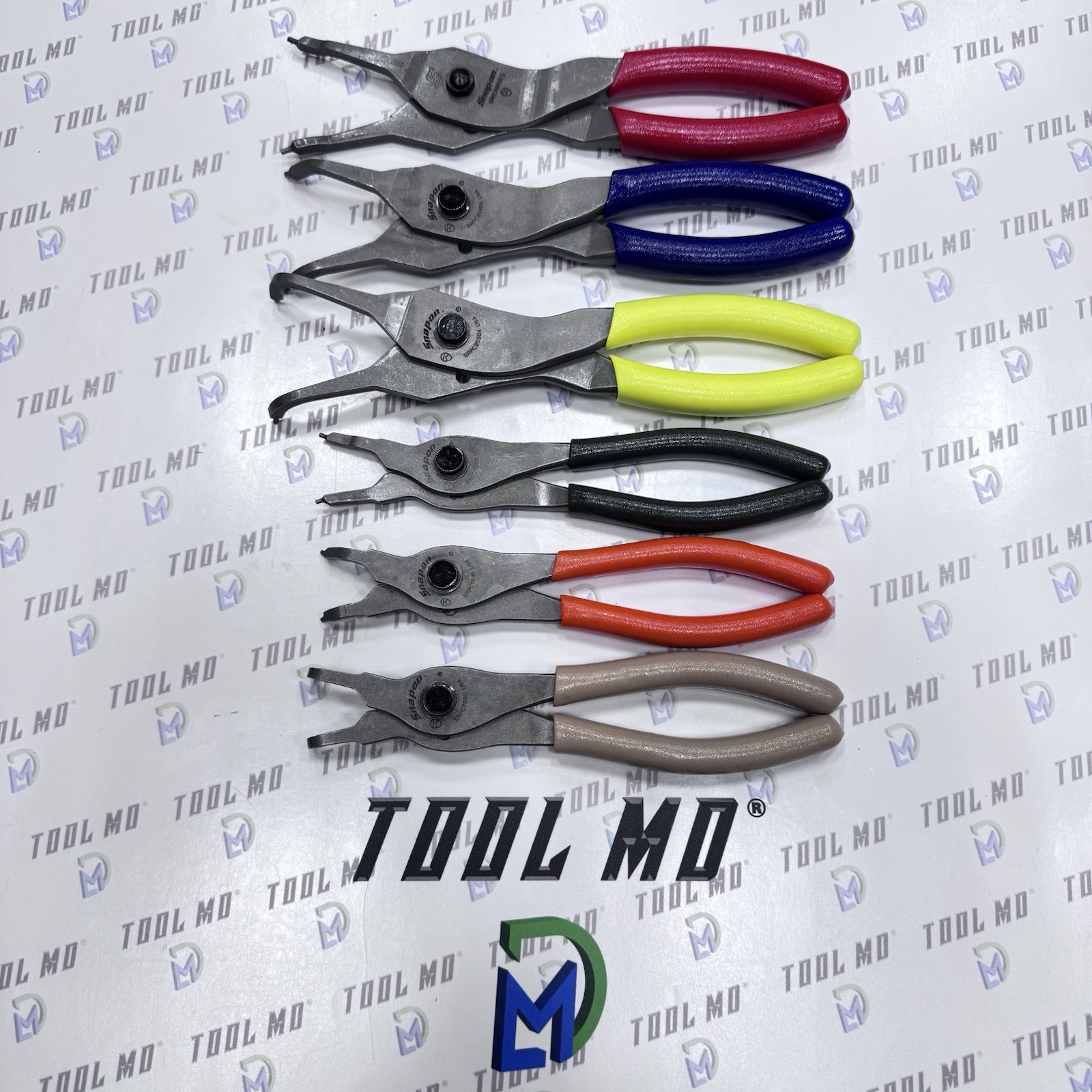Snap-on Tools USA Multi-Color Snap Ring Plier Set w/GREY Organizer SRPCR1200DTFG