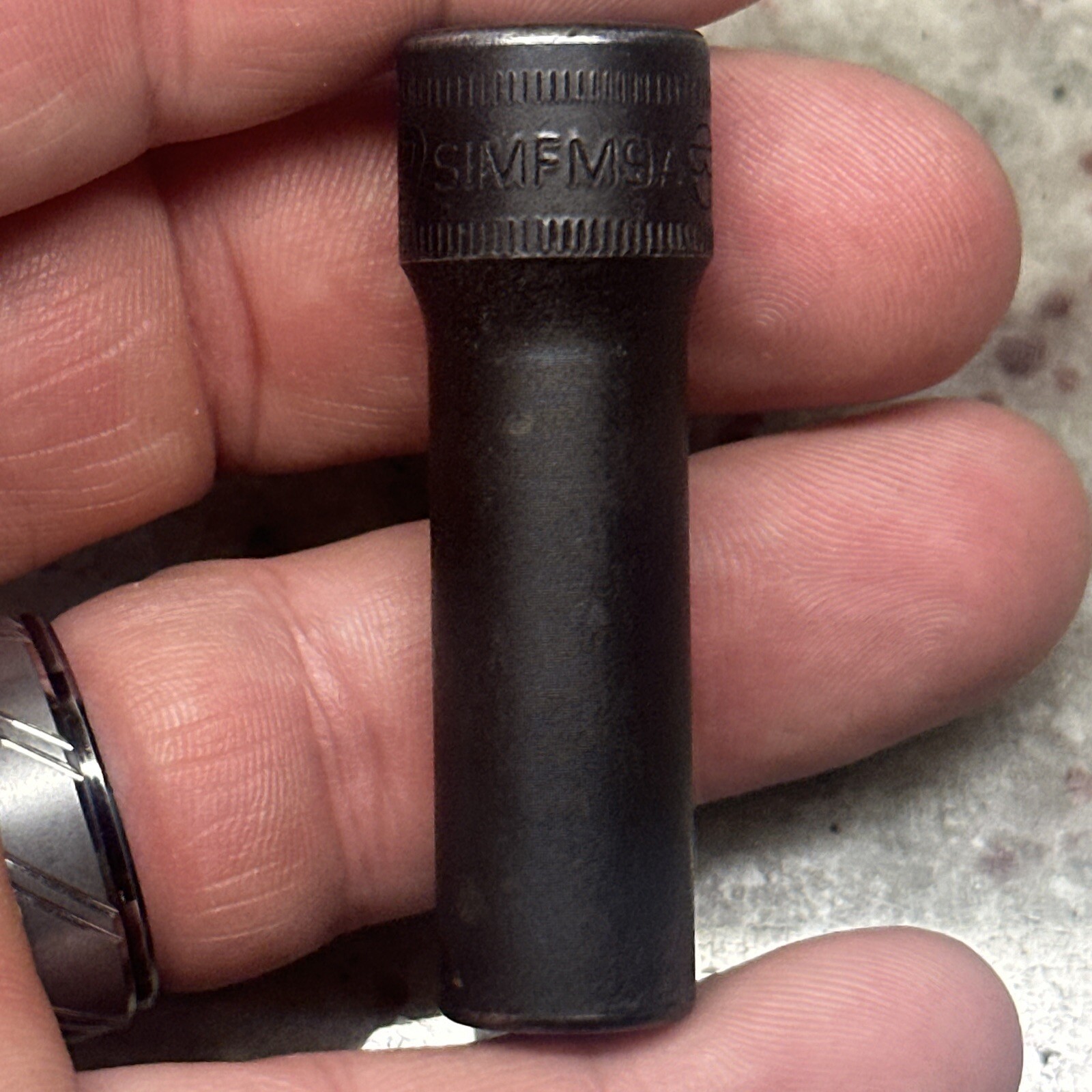 SNAP ON SIMFM9A 9MM 3/8″ DRIVE METRIC 6 POINT DEEP IMPACT SOCKET SIMFM 9 MM USED