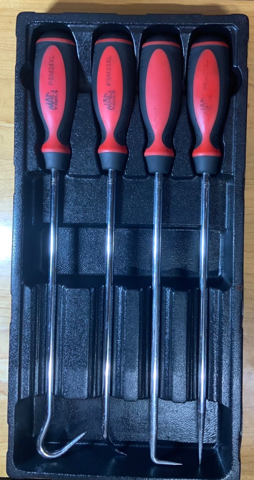 MAC Tools PSM4XL 4 Piece Macsimizer Long Pick Set USED