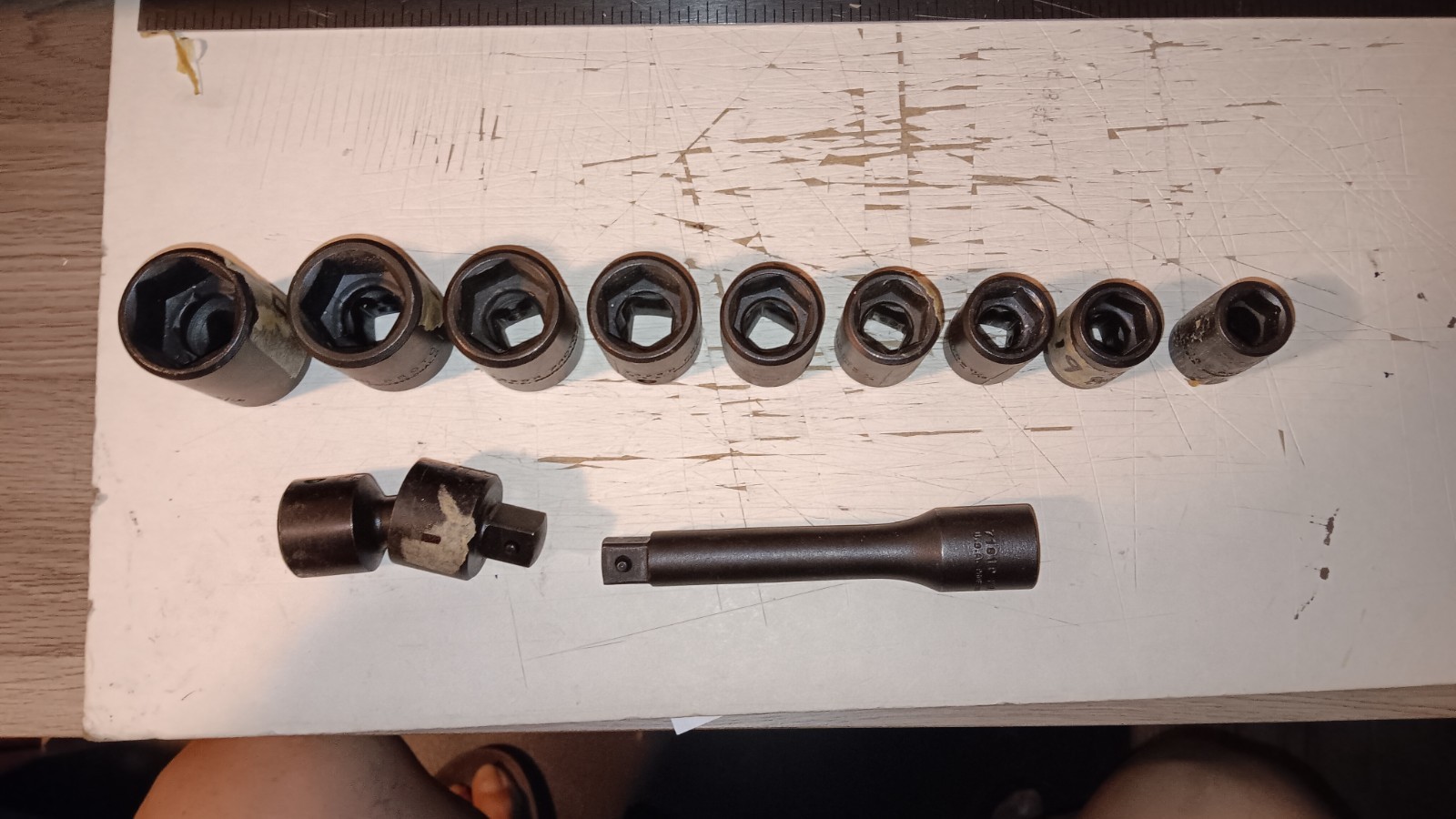PROTO 1/2″‑Drive IMPACT SOCKET LOT – 9/16″ to 1‑1/16″ – TorquePlus™ – USA – 11pc