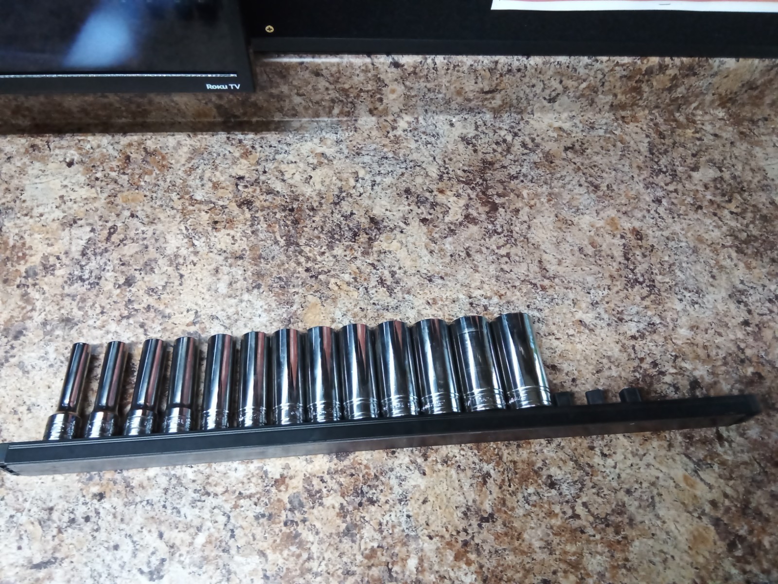 Snap-On Tools 13 pc 1/2″ Drive 6-Point SAE Flank Drive Deep Socket Set (313TSYA)