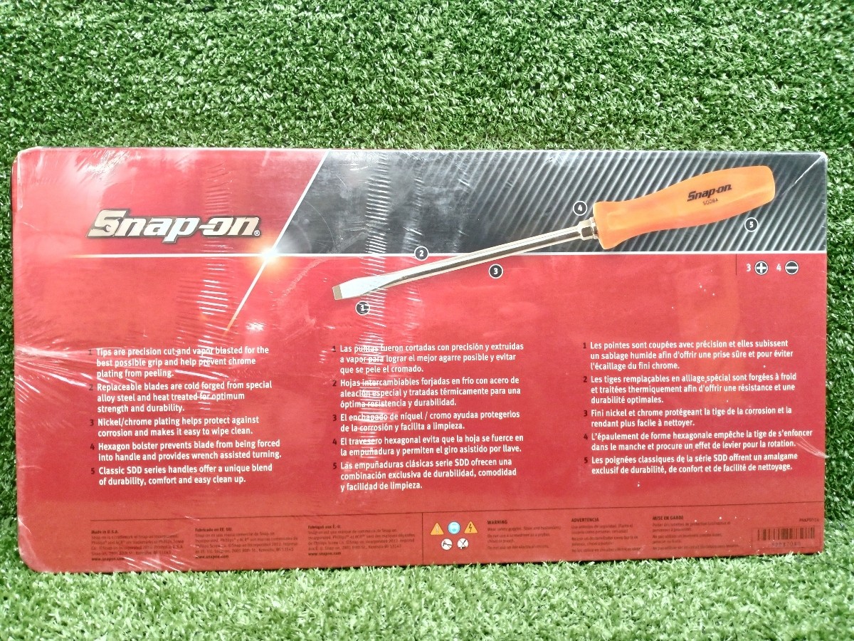 Snap On SDDX70AO 7-piece screwdriver set orange Brand New from japan