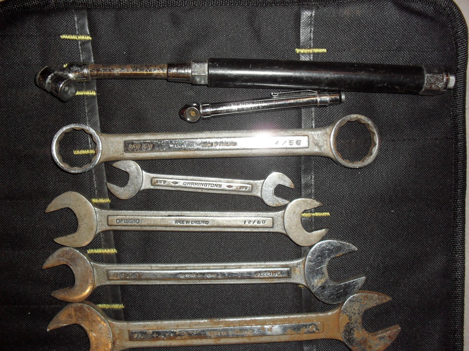 GARRINGTONS RED DIAMOND CLASSIC CAR TOOL KIT ROLLS-VINTAGE TOOLS KIT ROLL