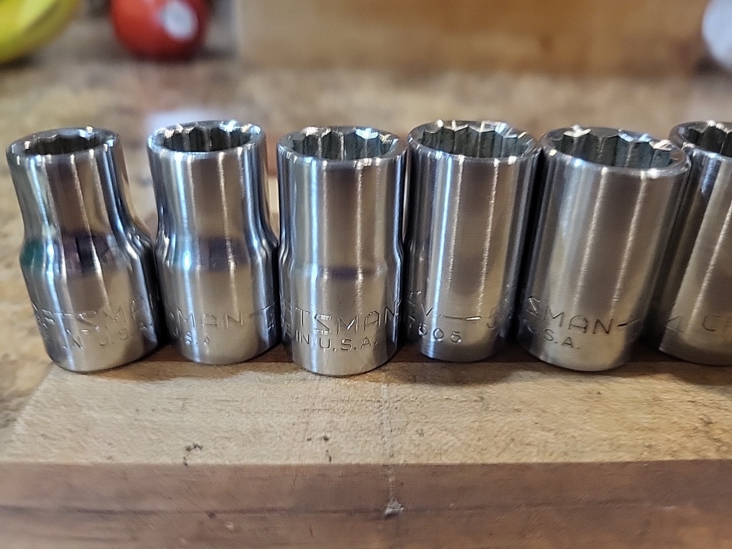 Craftsman 13 Pc. SAE Shallow Socket Set 1/2″ Dr. 12 Pt. 7/16″ to 1-1/4″ 🇺🇸