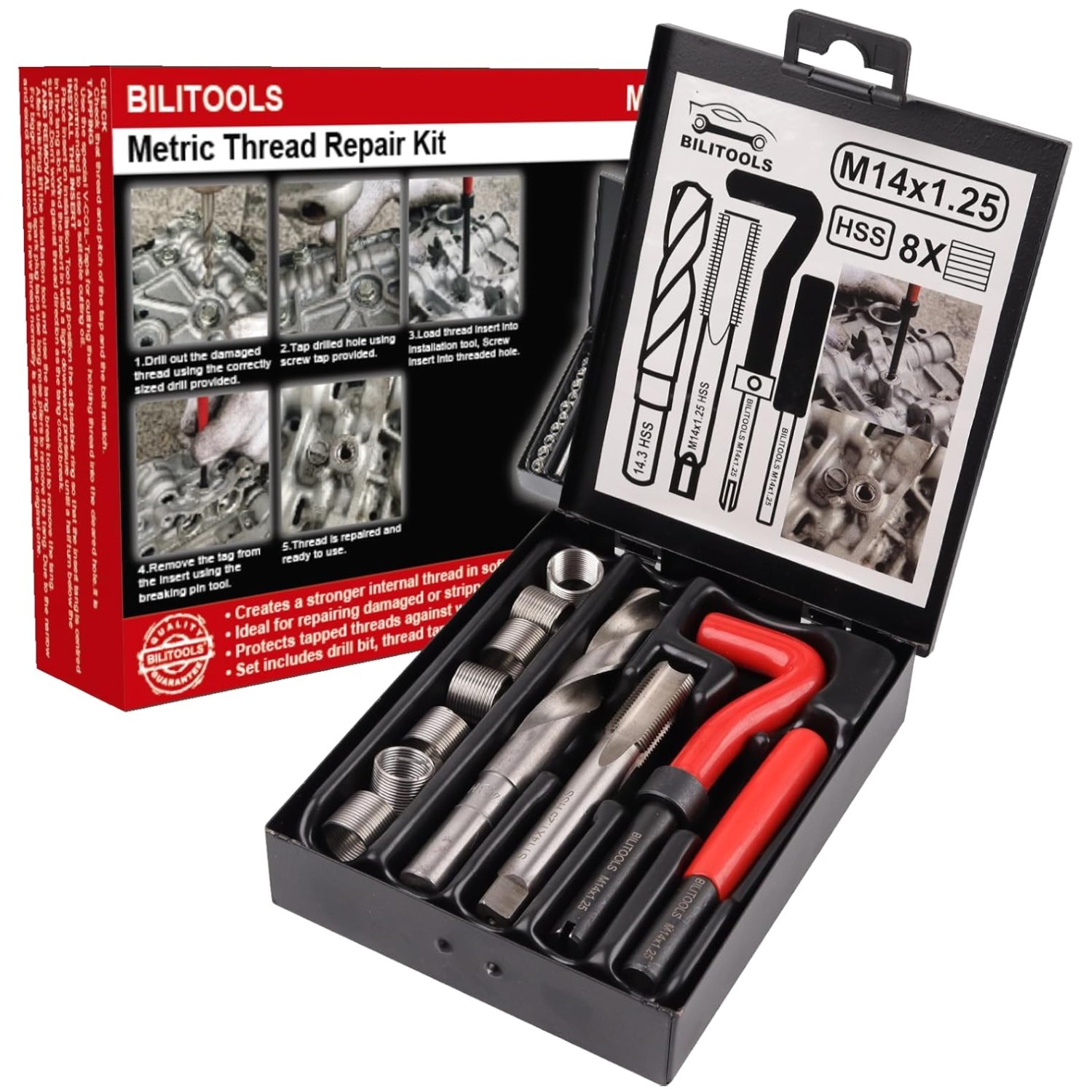 M14x1.25 Helicoil Repair Kit – Metric Thread Repair