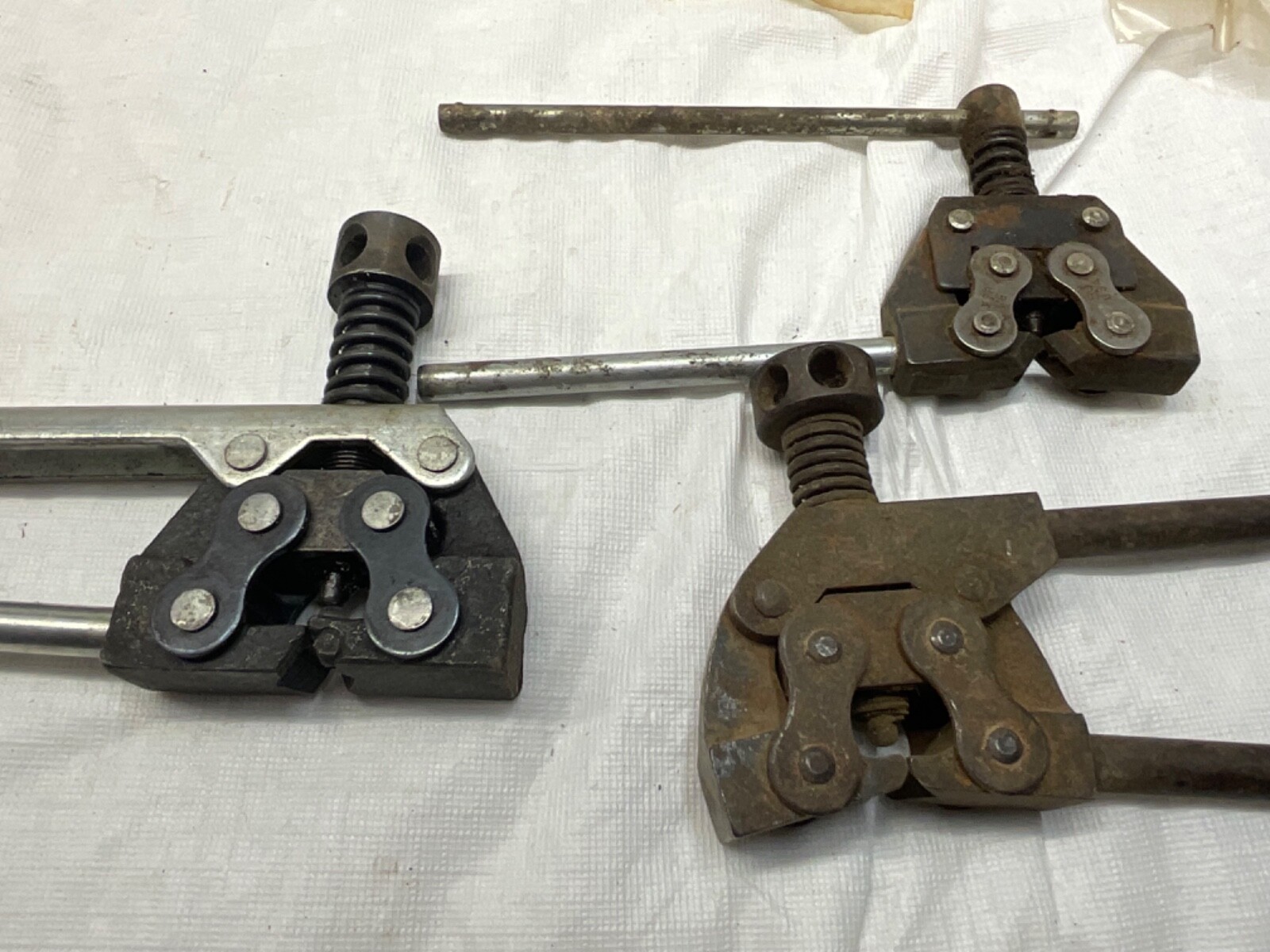 HUGE LOt Motorcycle Chain Breaker Tools and links, Farm machinery