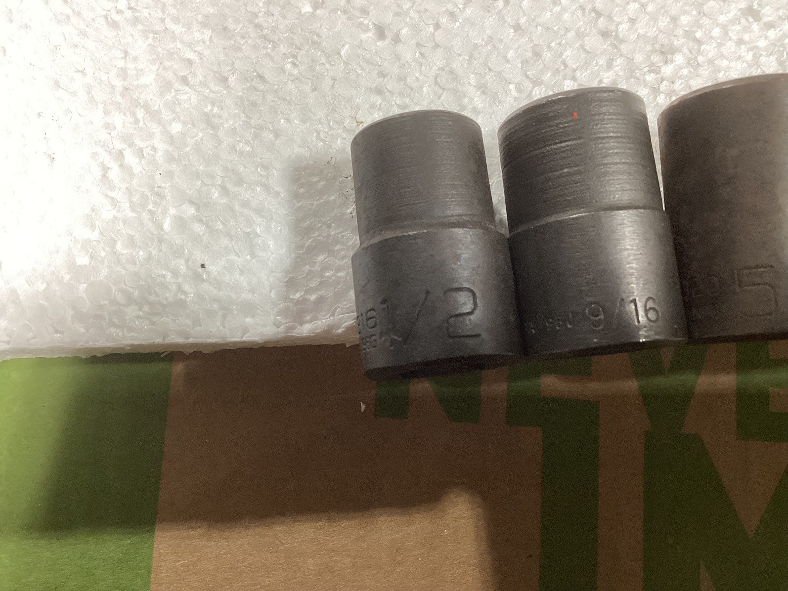 WRIGHT Tools 1/2″ Drive SAE Impact Socket Set 1/2 – 1 1/16 Tray 9 sockets
