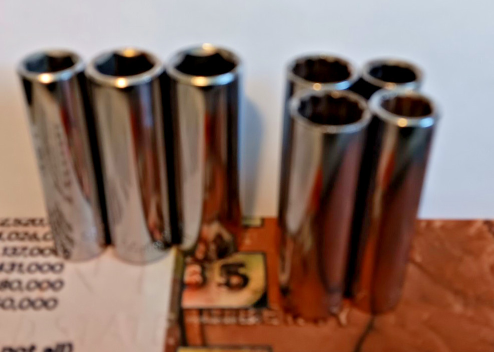 Craftsman Socket Lot of 48. Standard, Metric, SAE, Deep Well. 3/8 Drive.