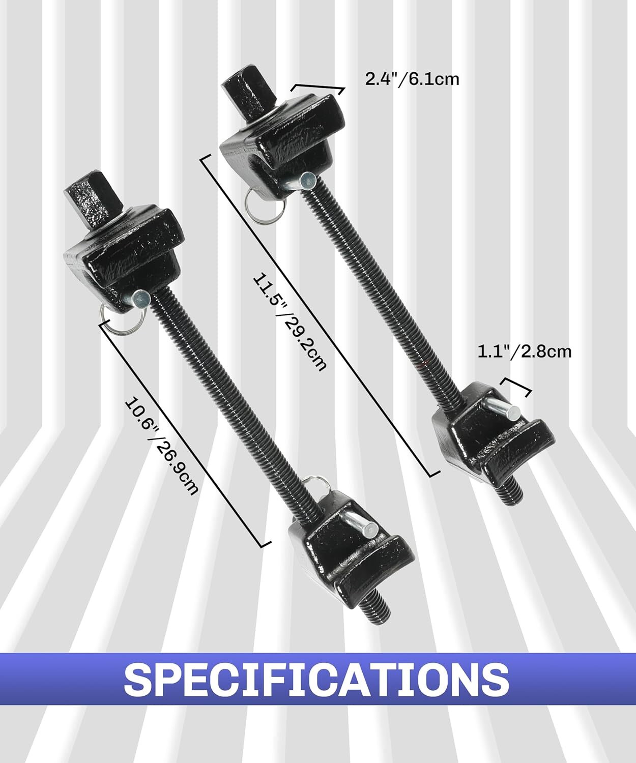 Heavy Duty 2Pcs Coil Strut Spring Compressor Tool 1/2” Drive 13/16” Socket