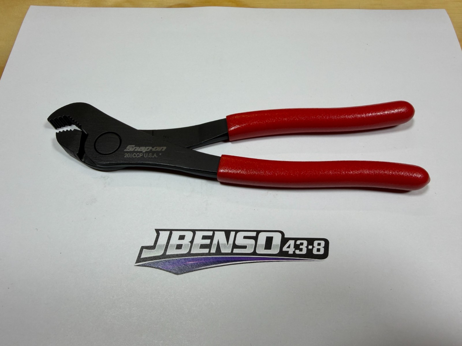 Snap-on Tools USA NEW RED Soft Grip Angle Nose Battery Terminal Pliers 208CCP