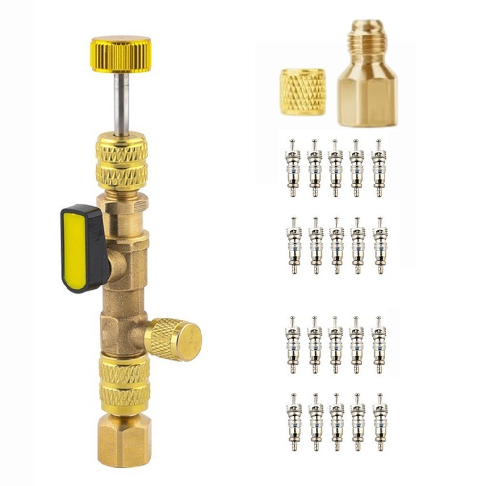 1/4 in 5/16 in for hvac Refrigeration Valve Core Tool for R22 R410A R404A R407C