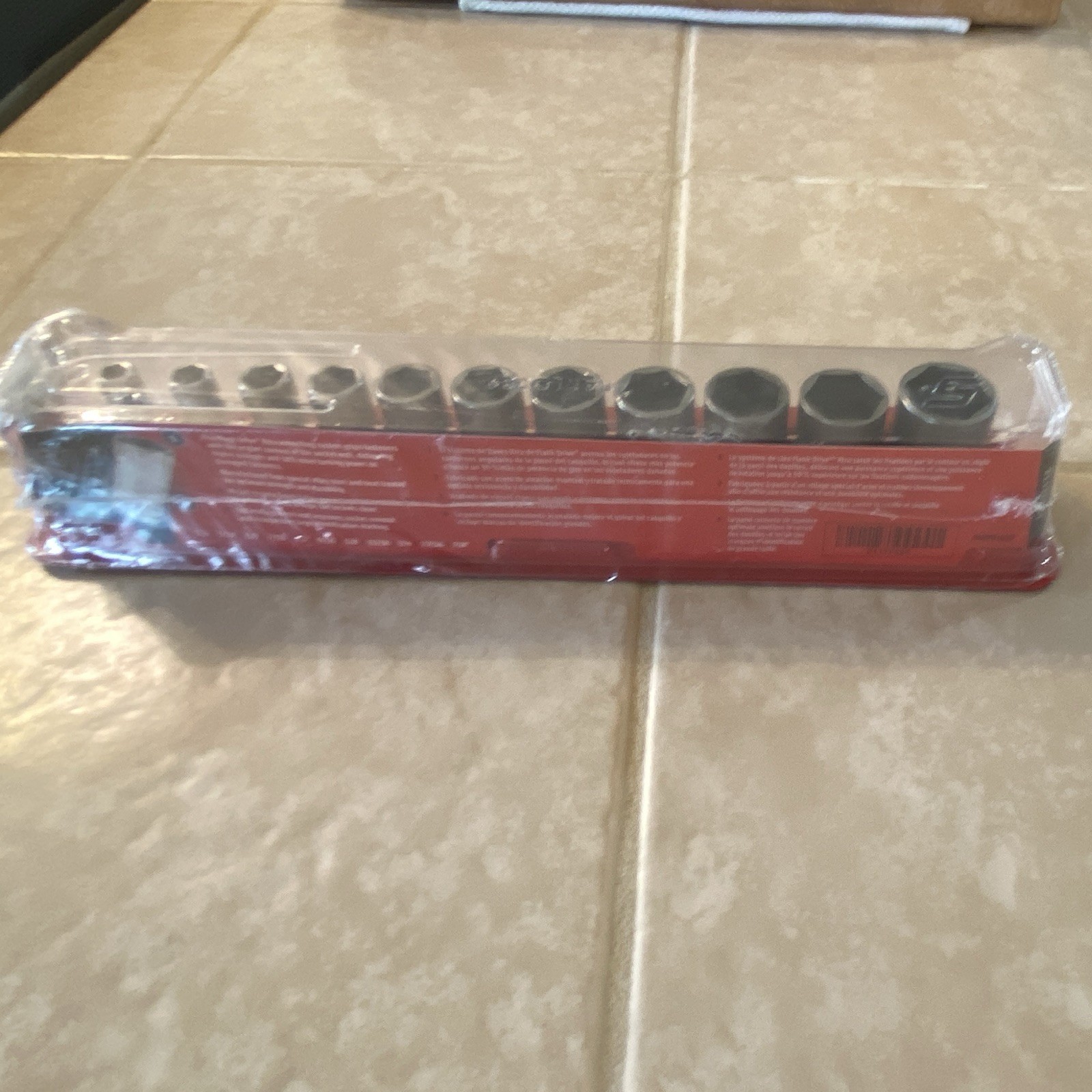 Snap On 211YFSSY 11 Piece SAE Flank Drive Xtra Semi-deep Socket Set Unopened