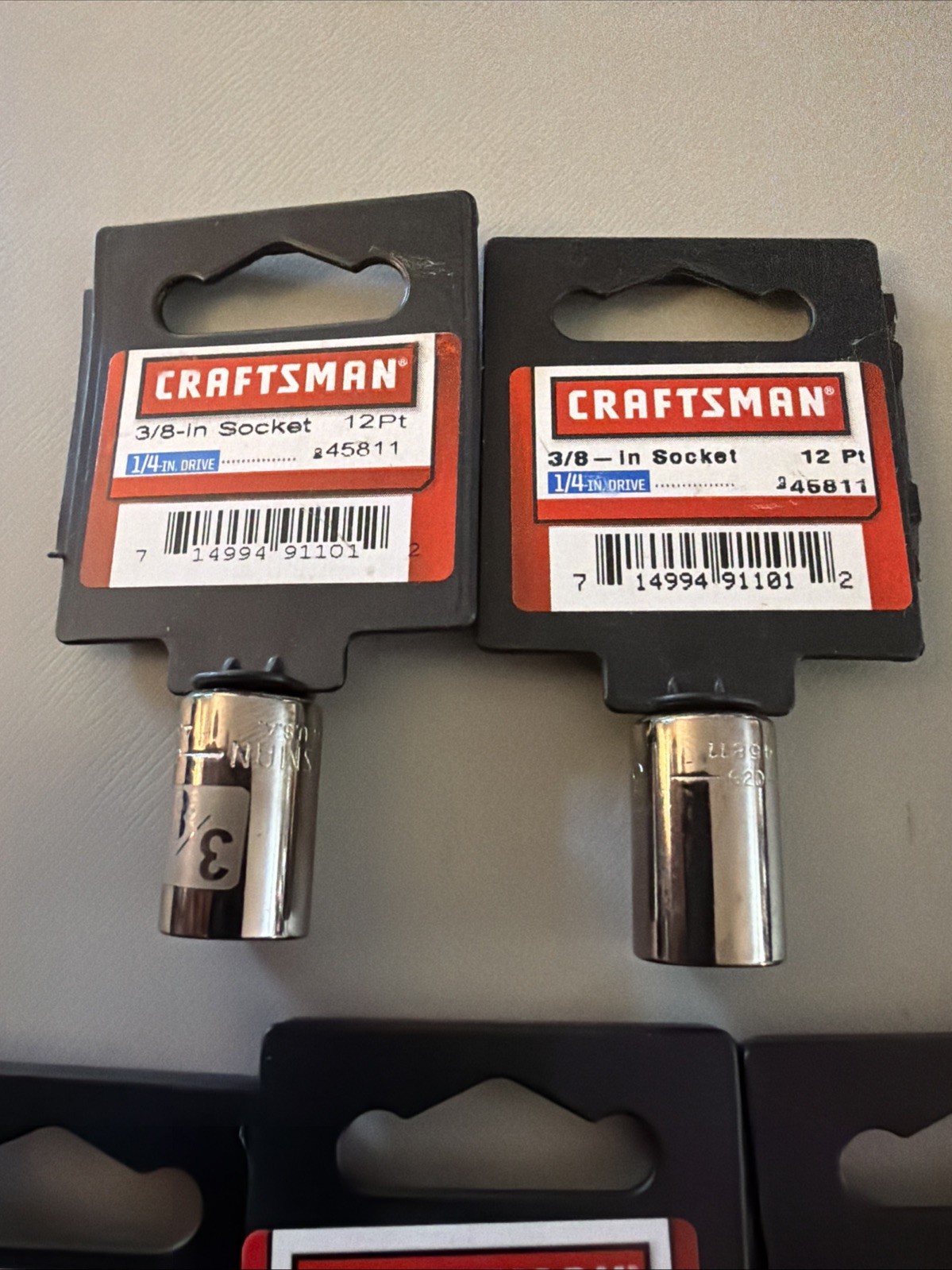 5 Craftsman 1/4″ Drive Easy-To-Read 2X 3/8”-45822 1X 9/32”-34953 2X 11/32”-34595