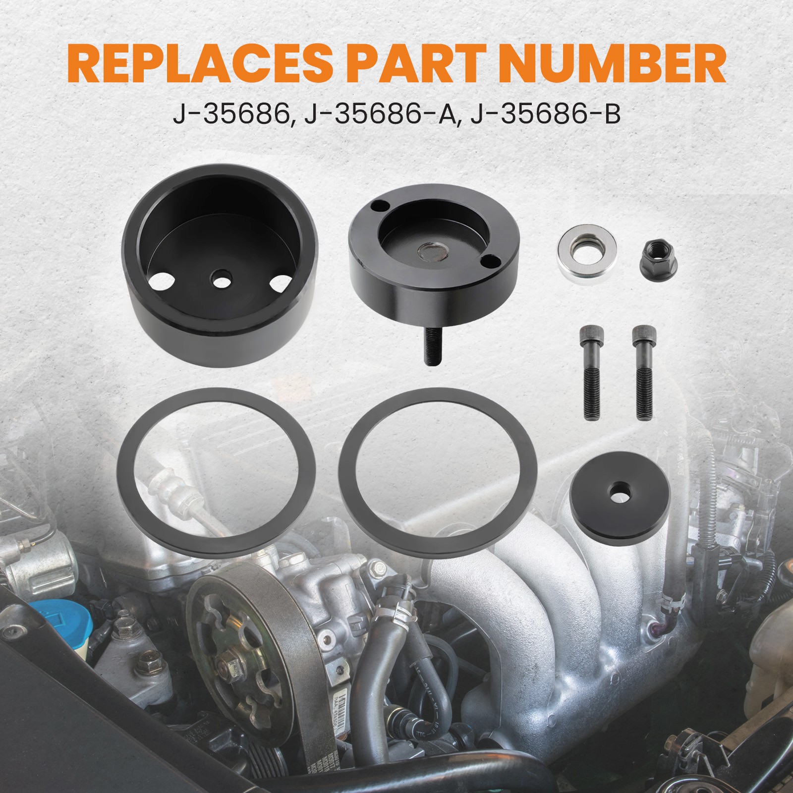 Front & Rear Crankshaft Seal Wear Sleeve Installer For Detroit Diesel Series 60