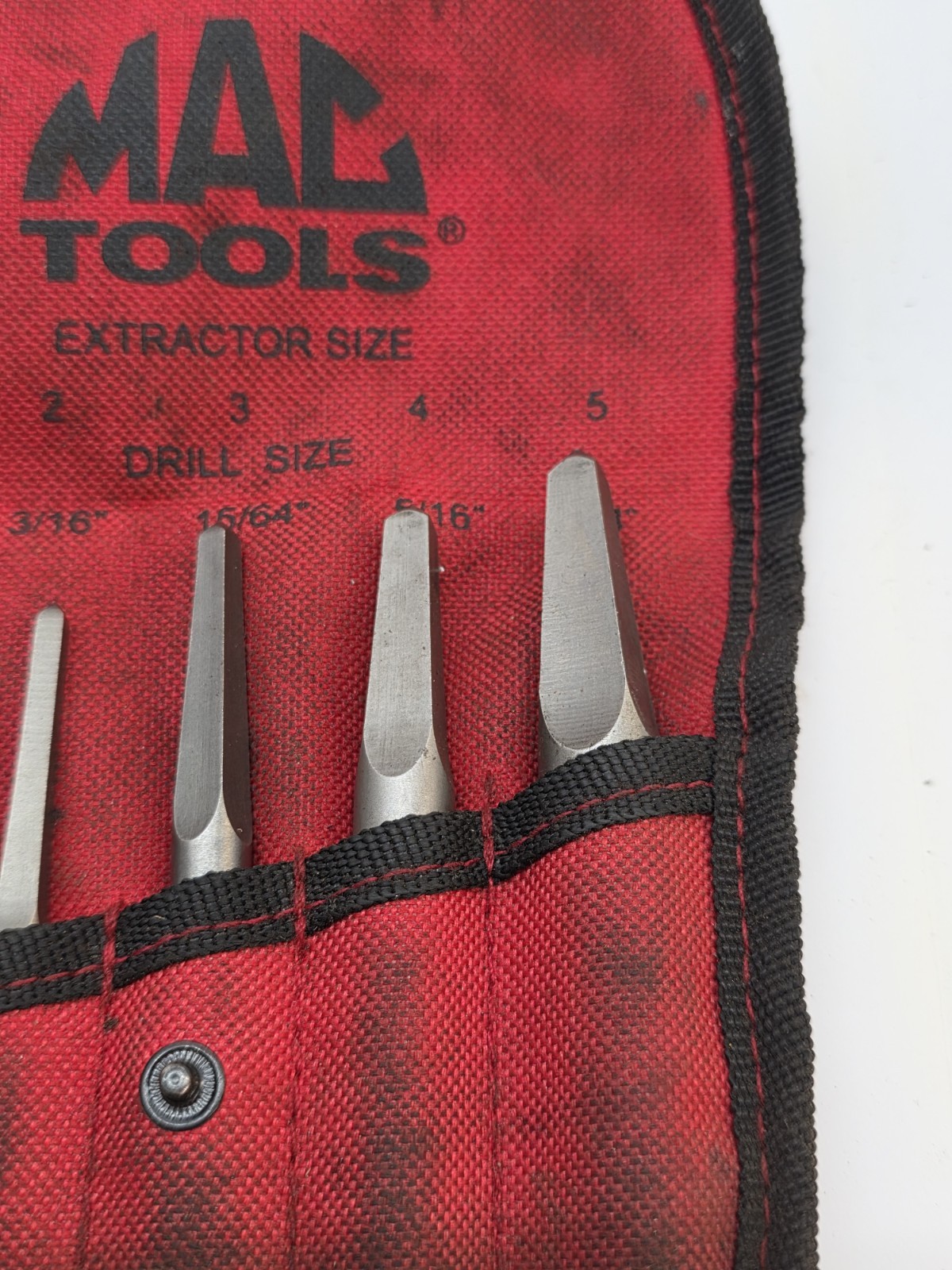 Mac Tools 5-PC. Straight Flute Extractor Set STEX5S All Tools Are New