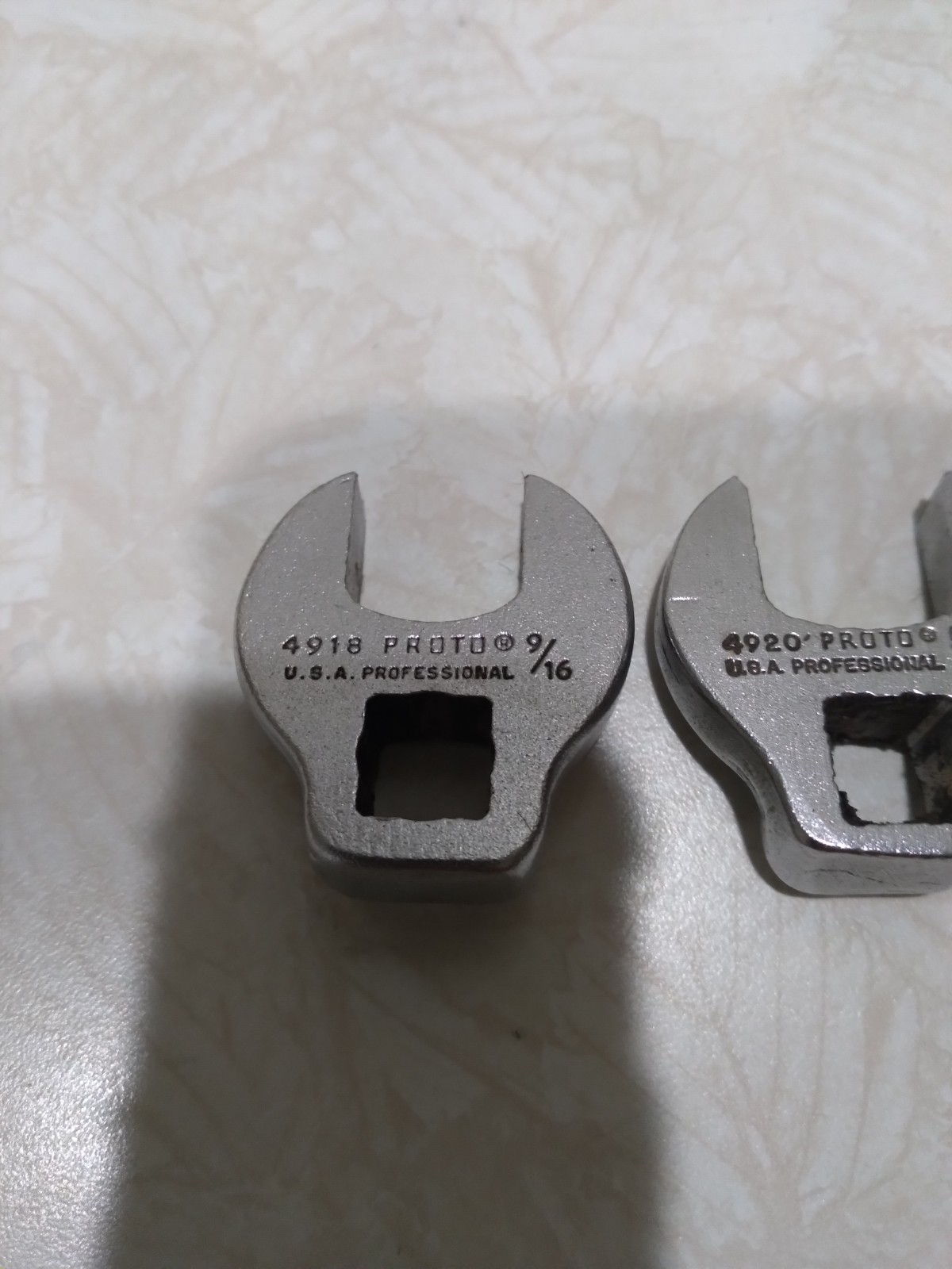 Proto Professional Crowfoot Socket Set Of 3 Model No’s 4918- 4920-4922 USA