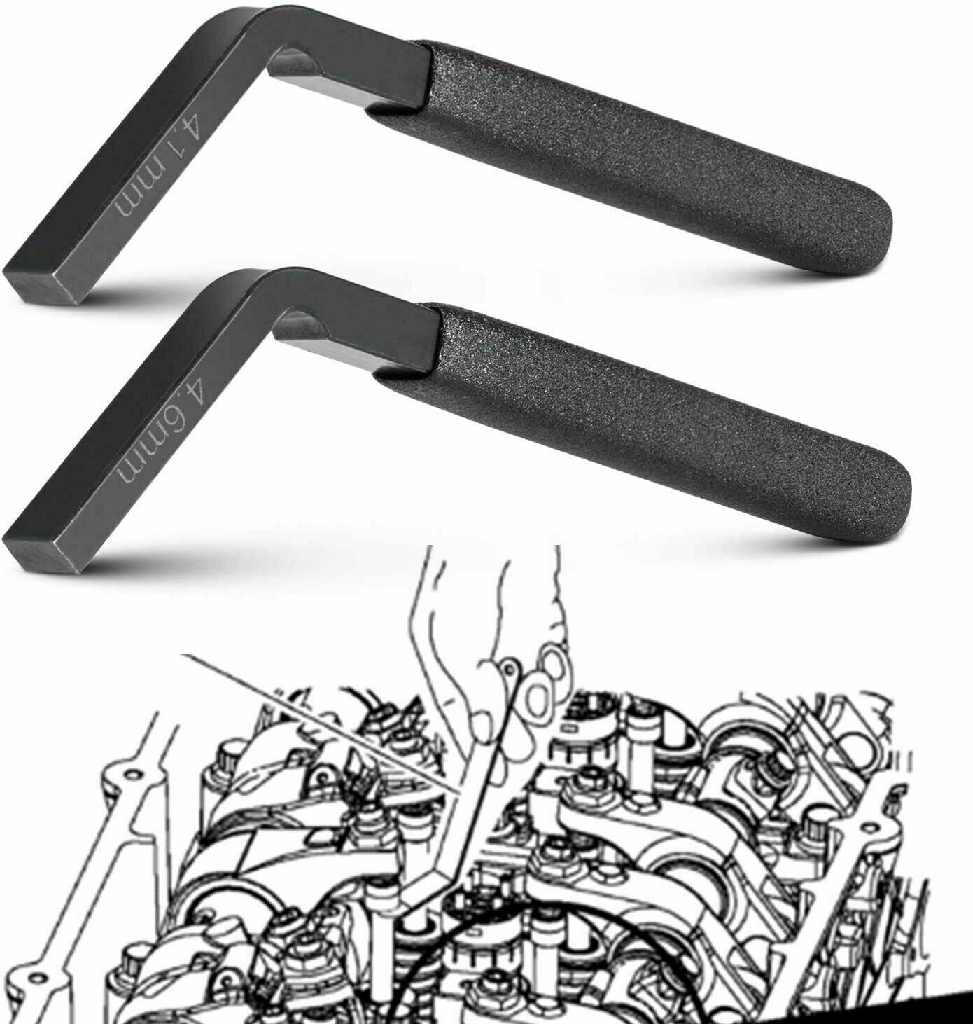 for DD13 DD15 DD16 Jake Brake Feeler Gauge Engine Brake Adjustment Tool Set 3pcs