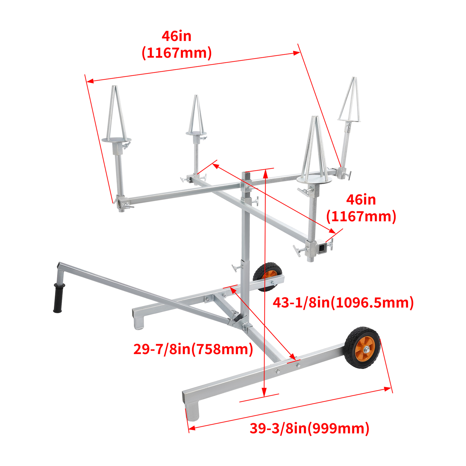 Wheel Panel Paint Stand Wheel Rim Painting Stand Car Garage 4 Rim Auto Body