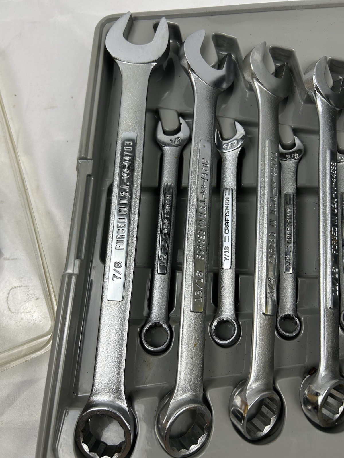 Craftsman 12 pieces SAE wrenches 12 point with wrenches holder Made in the USA