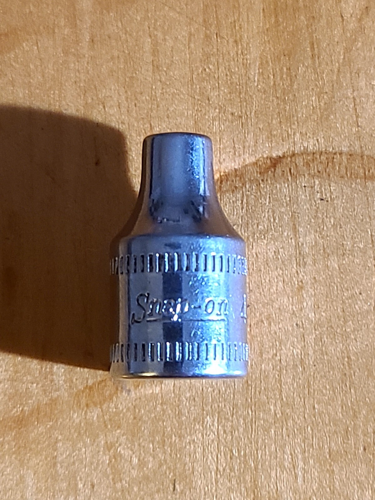 Snap On Tools 1/4” Drive 4MM 6 Point Metric Shallow Chrome Socket TMM4 USA VTG