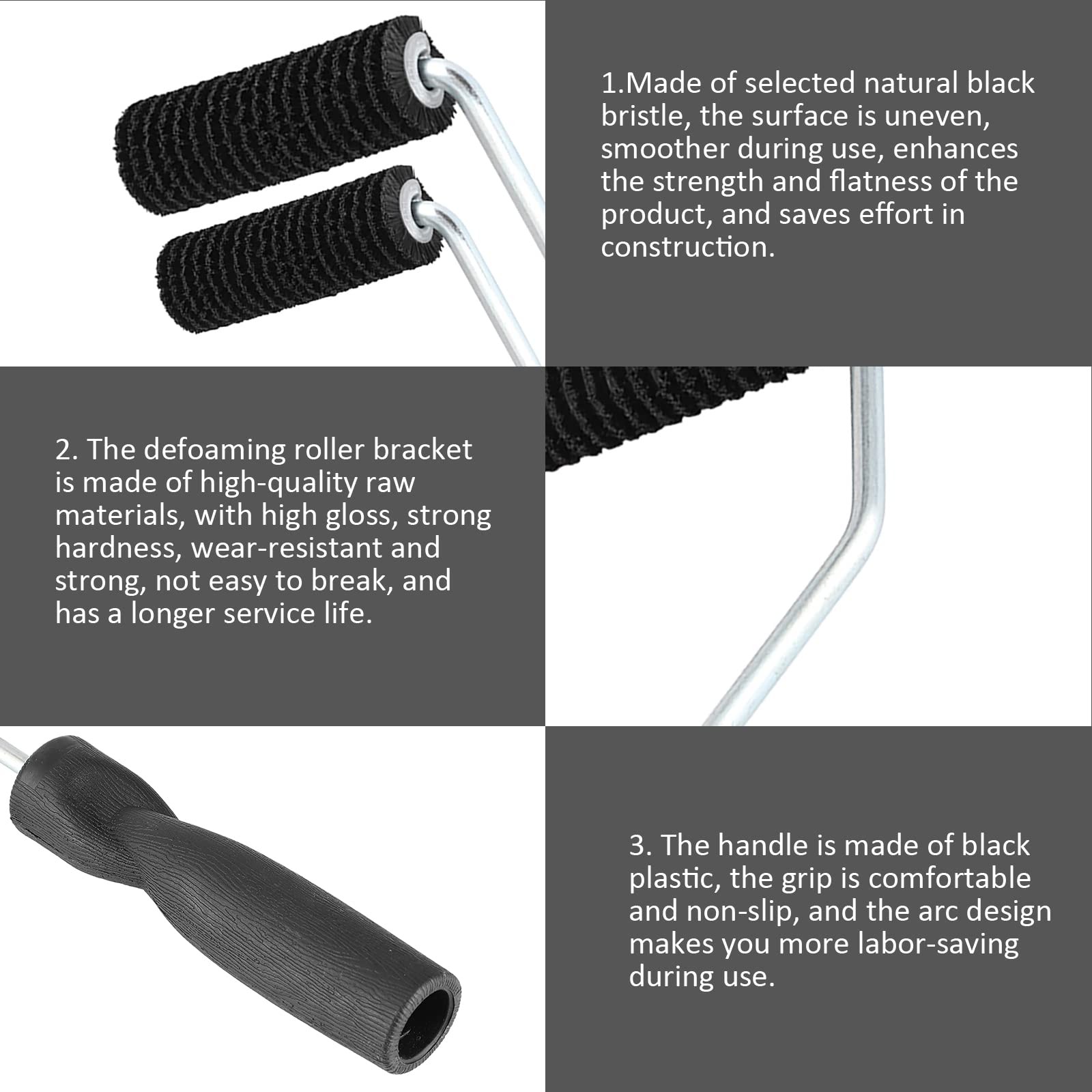 Fiberglass Bubble Roller Tool 22x75mm Resin Air Remover Laminating