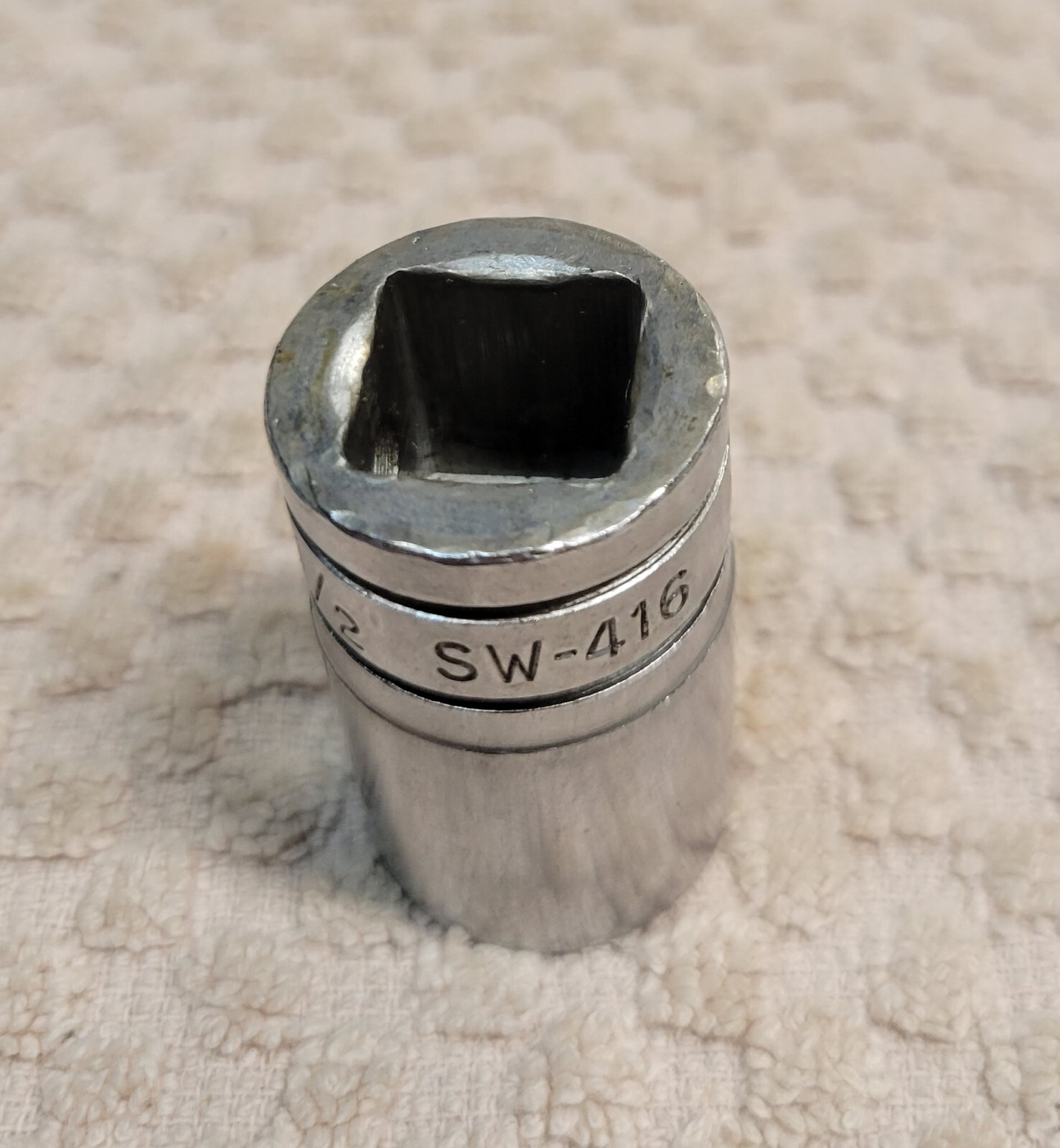 Snap-On Tools USA SAE 1/2″ Drive 1/2″ Double Square 8PT Chrome Socket SW416