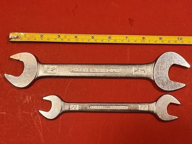 Pair of King Dick ‘SLA’ Series Open-End Spanners – 5/8–11/16 AF & 5/16–1 AF