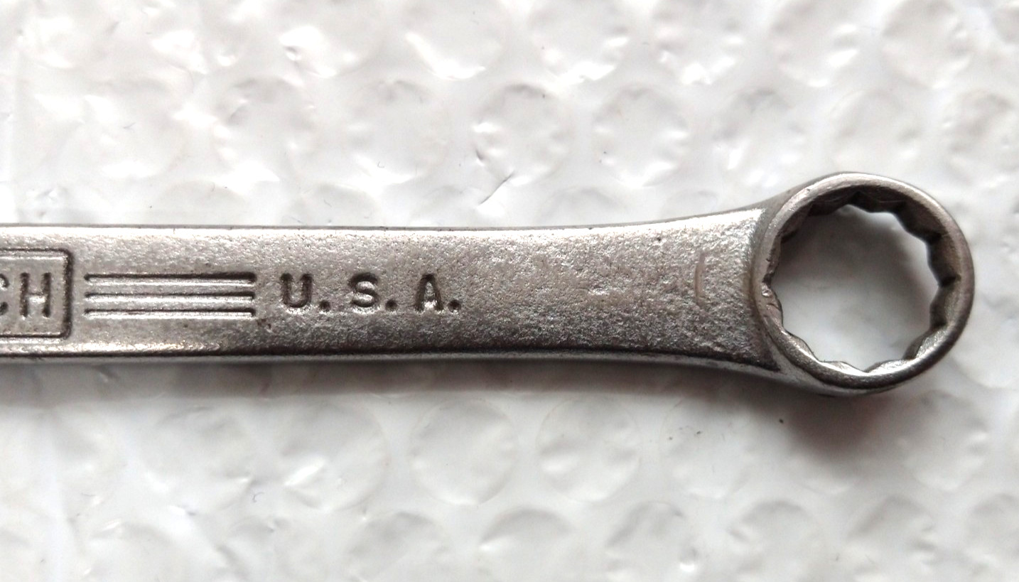 WILLIAMS TOOLS «SUPERRENCH» 1163, 9/16″ COMBINATION WRENCH, 8″ LONG, 12 POINT.