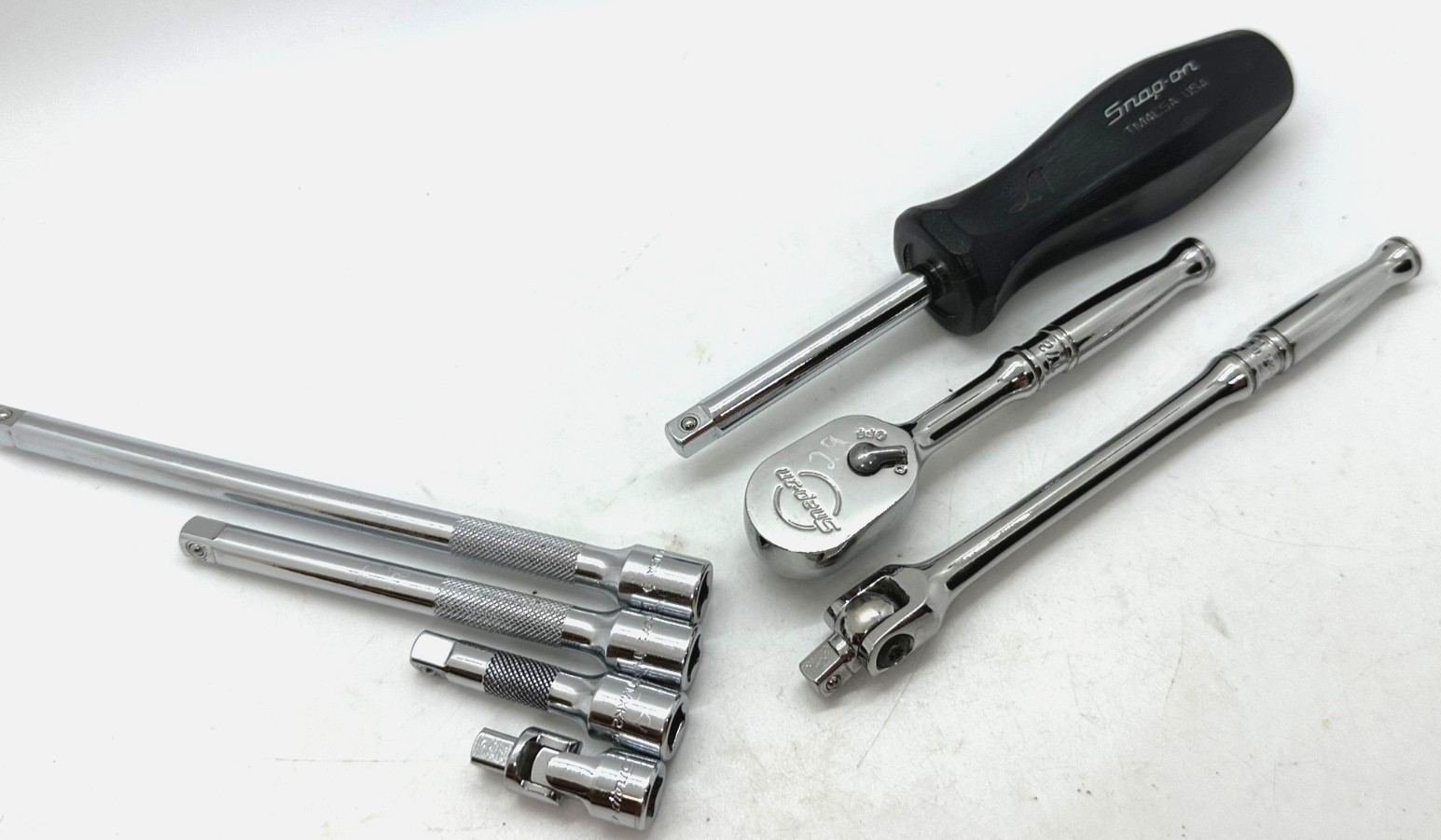 🇺🇸 Snap On Tools 1/4″ Ratchet Breaker Set General Service Extension Swivel Lot